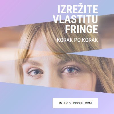 Izrežite vlastitu fringu purple modern-bold