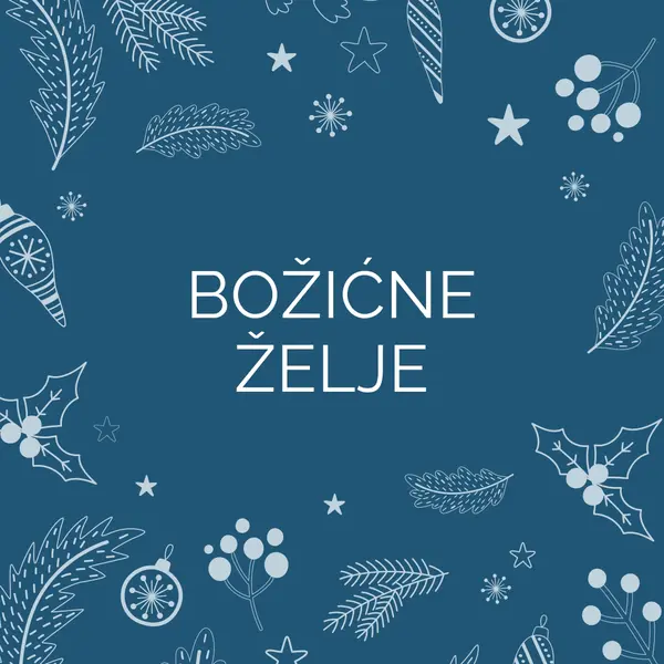 Sparkle season blue whimsical-line