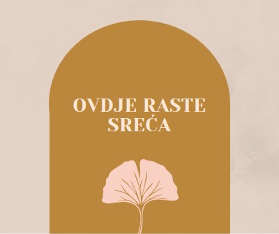 Ovdje raste sreća gray organic-boho