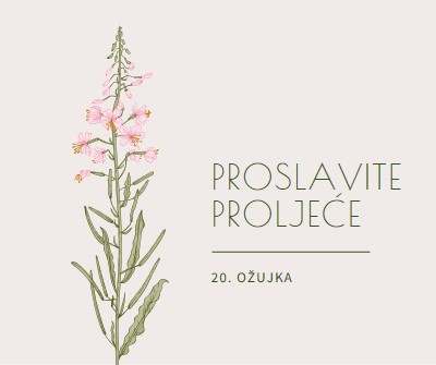 Proslavite proljeće white vintage-botanical