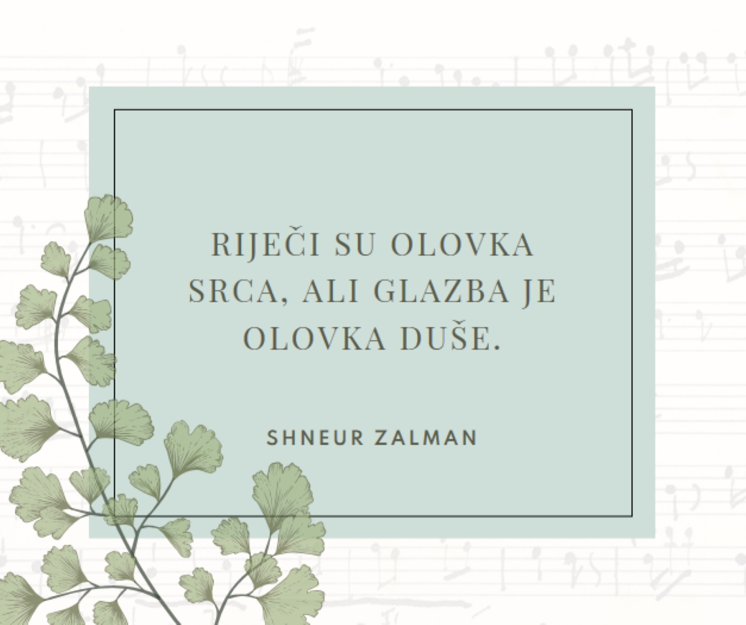 Glazbena teorija white vintage-botanical