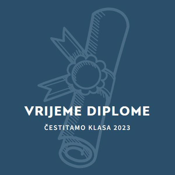 Vaša diploma blue modern-simple