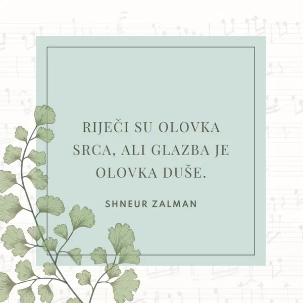 Glazbena teorija white vintage-botanical