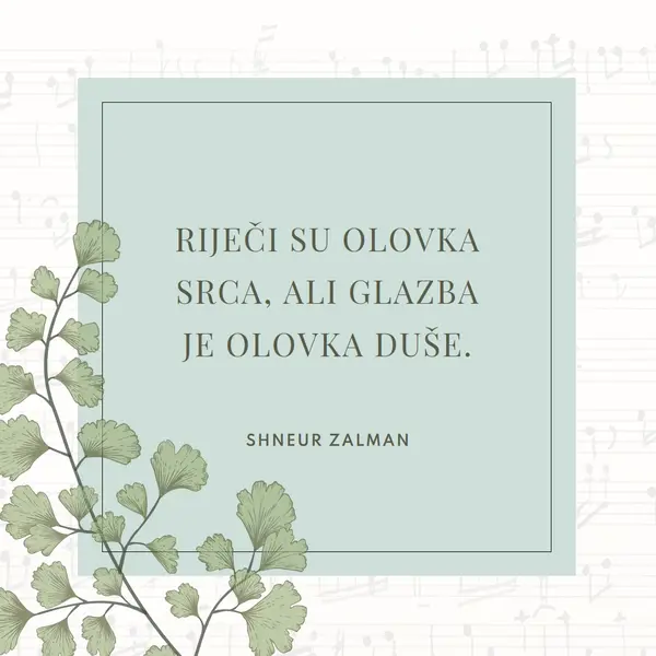 Glazbena teorija white vintage-botanical