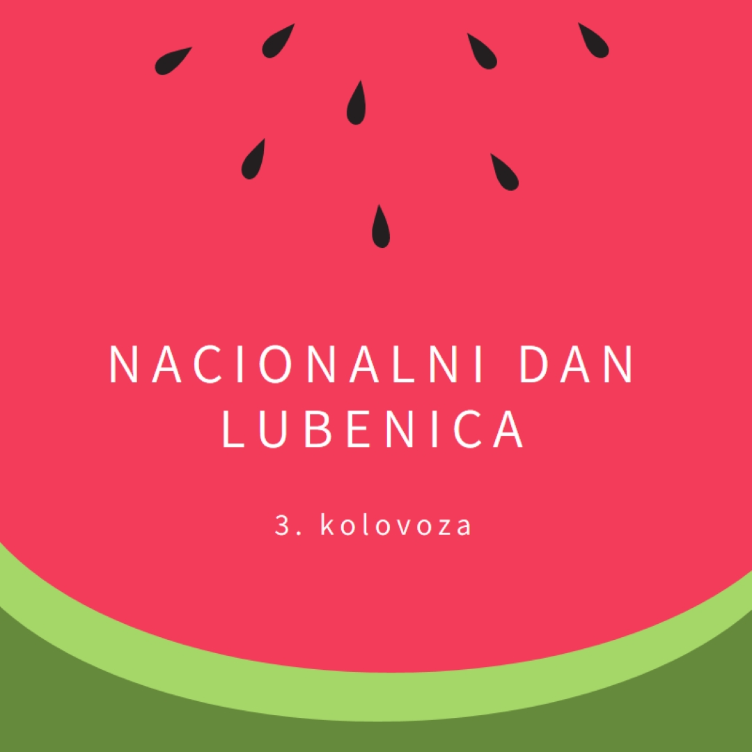 Nacionalni dan lubenice pink modern-simple