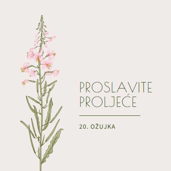 Proslavite proljeće white vintage-botanical