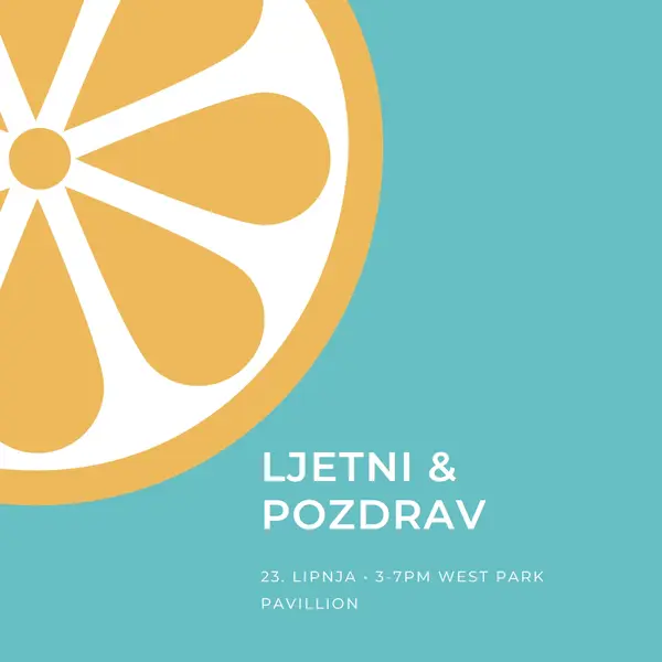 Kriška ljeta blue modern-simple