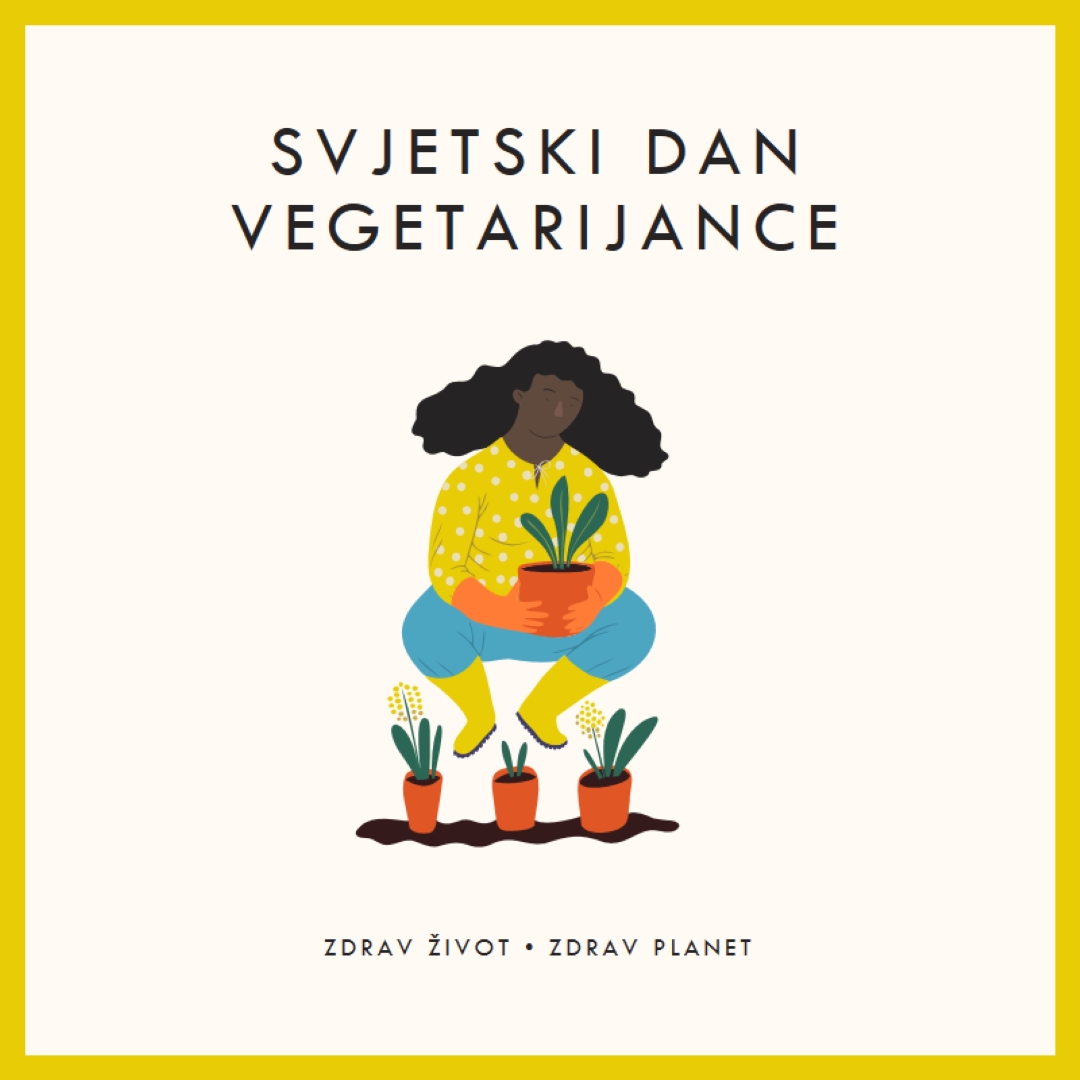 Svjetski vegetarijanski dan white modern-simple