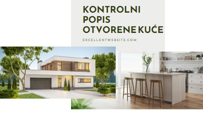 Popis za provjeru kuće white modern-simple