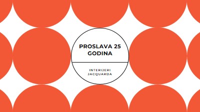 Proslava 25 godina orange modern-geometric-&-linear