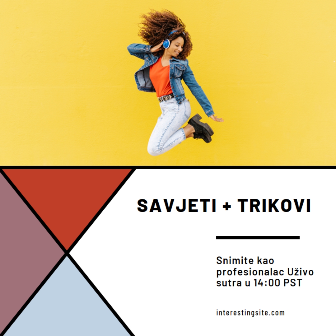 Muzika za moje uši yellow modern-bold