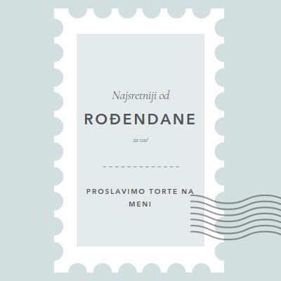 Divan rođendan blue modern-simple