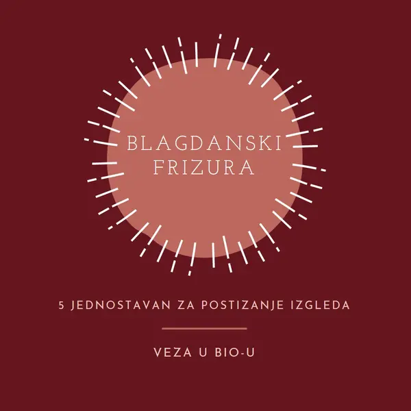 Praznične frizura red organic-simple