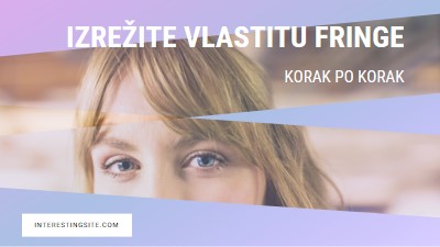 Izrežite vlastitu fringu purple modern-bold