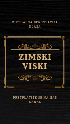 Zimski viski black vintage-retro