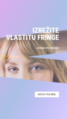 Izrežite vlastitu fringu purple modern-bold