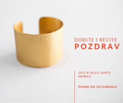 Dođi da se pozdraviš white modern-bold