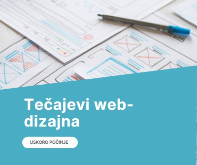 Tečajevi web-dizajna blue modern-simple