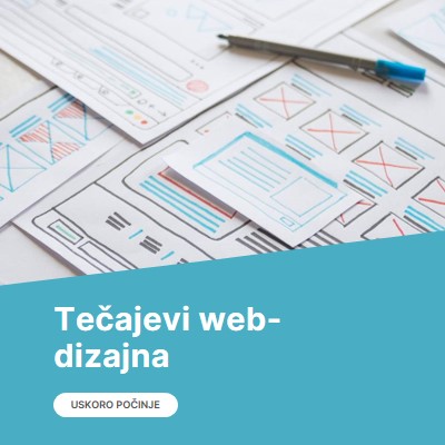 Tečajevi web-dizajna blue modern-simple