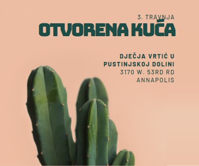 Otvorena kuća 3. travnja pink modern-simple