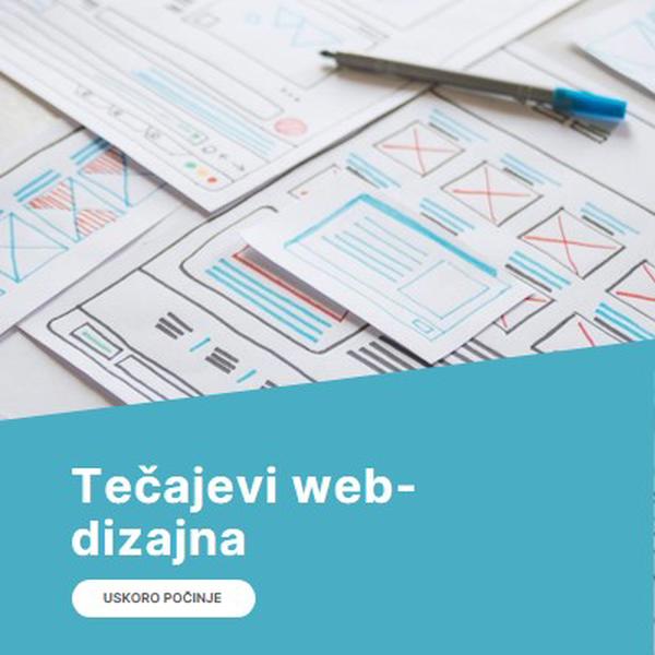 Tečajevi web-dizajna blue modern-simple