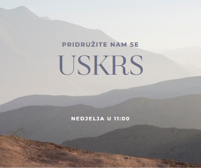 Pridružite nam se u Uskrsnu nedjelju gray modern-simple