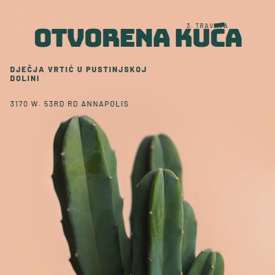 Otvorena kuća 3. travnja pink modern-simple