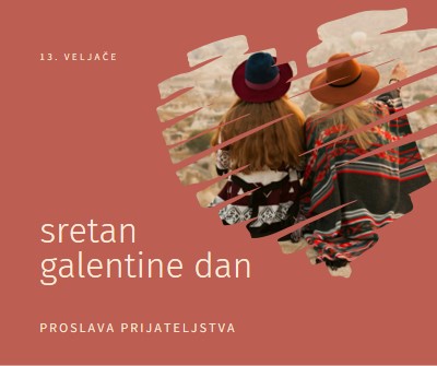 Proslava ženskih prijateljstva red modern-simple