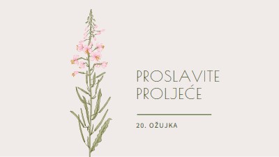 Proslavite proljeće white vintage-botanical