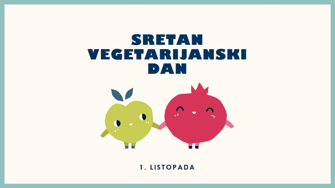 Sretan vegetarijanski dan white whimsical-line