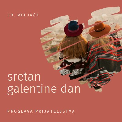 Proslava ženskih prijateljstva red modern-simple