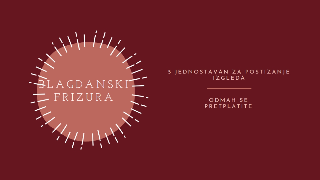 Praznične frizura red organic-simple