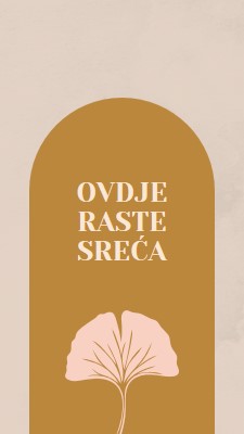 Ovdje raste sreća gray organic-boho