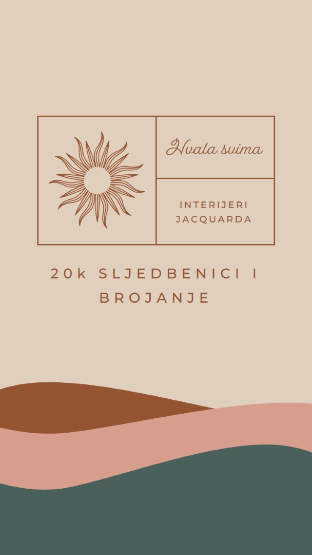 20k pratitelji i brojanje pink organic-boho