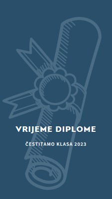 Vaša diploma blue modern-simple