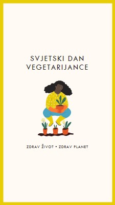 Svjetski vegetarijanski dan white modern-simple