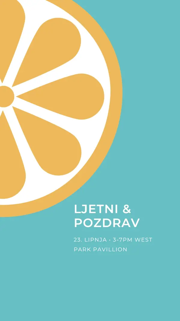 Kriška ljeta blue modern-simple