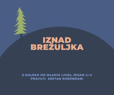 Iznad brda blue modern-bold