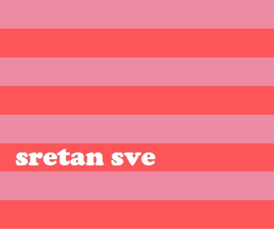 Sve je veselo pink modern-bold