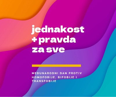 Čast Međunarodni dan protiv homofobije purple modern-bold