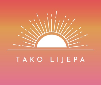 Tako lijepa poput zalaska sunca red organic-boho