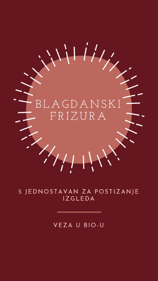 Praznične frizura red organic-simple