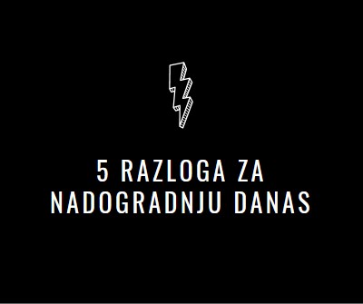 Pet razloga za nadogradnju black modern-bold