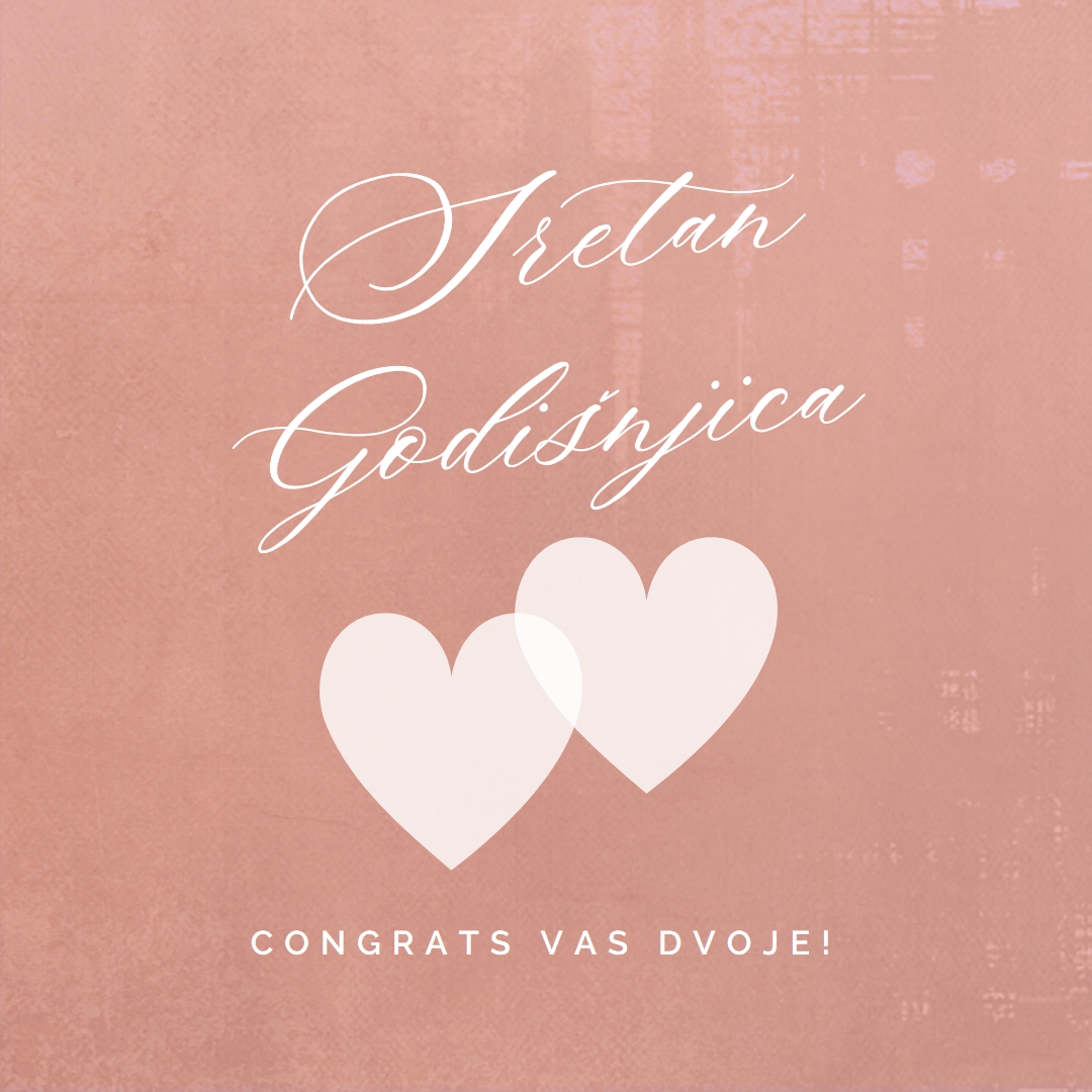 Od srca do srca pink modern-simple