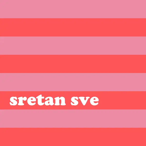 Sve je veselo pink modern-bold