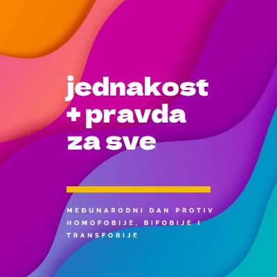 Čast Međunarodni dan protiv homofobije purple modern-bold