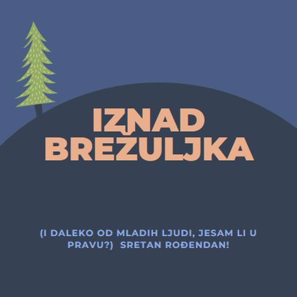 Iznad brda blue modern-bold