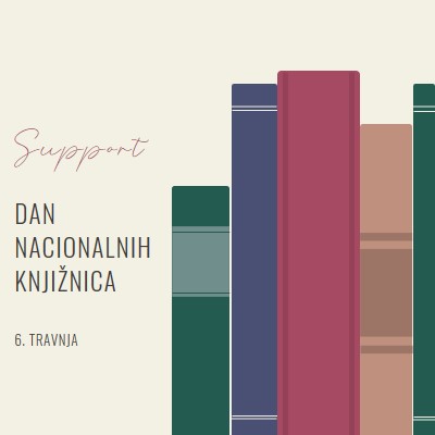 Zaposlenici u bibliotekama podrške green modern-simple