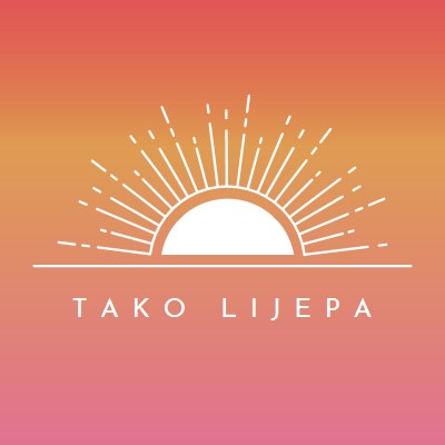 Tako lijepa poput zalaska sunca red organic-boho