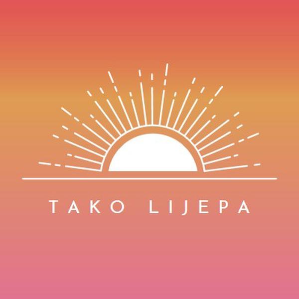 Tako lijepa poput zalaska sunca red organic-boho